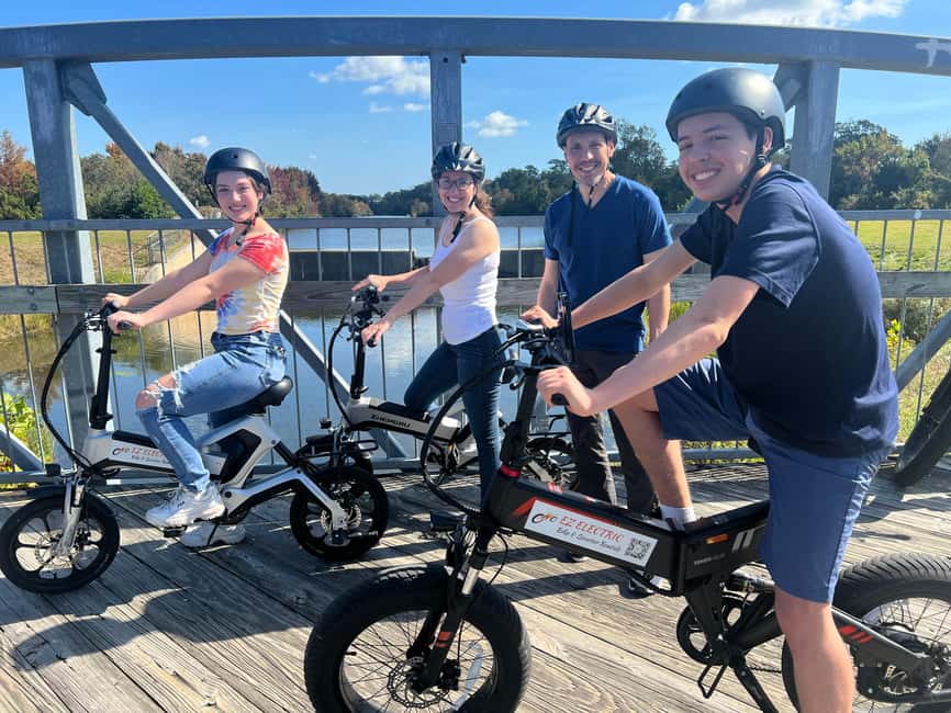 3.25-Hour Wilmington Airlie Gardens E-Bike Self-Guided Tour - Riding from downtown toward Airlie Gardens