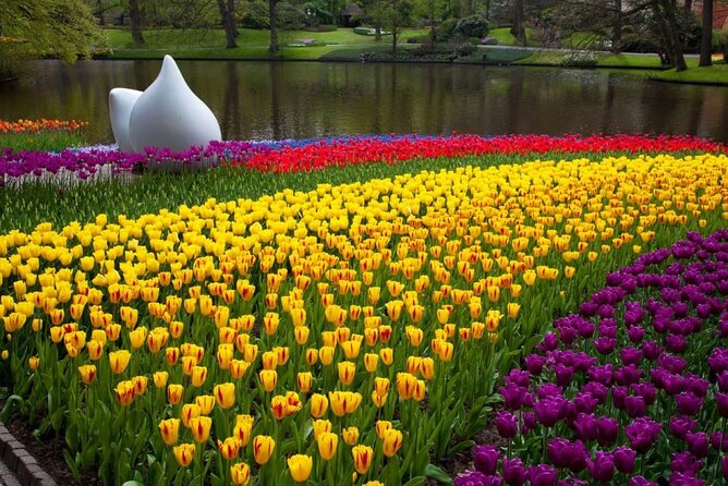 Amsterdam: Day trip to Tulip Farm, Keukenhof + Windmill Cruise - Four hours inside Keukenhof