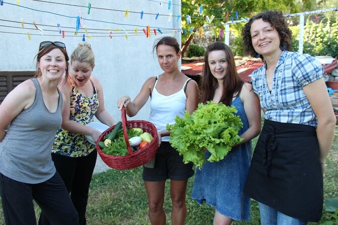 Authentic Garden to Table Cooking Class in Dubrovnik Countryside - The goat-milking moment