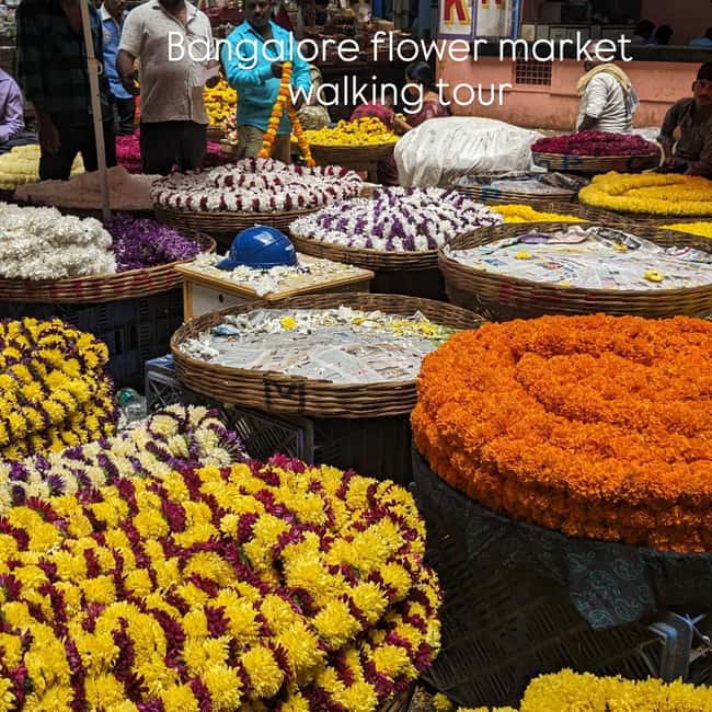Bangalore Walking Tour KR Flower Market,Fort,Tippu palace - Thirty minutes for shopping and local contact