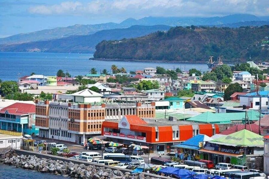City Tour w/ Gardens, Volcano, Trafalgar Falls, Morne Bruce - Morne Bruce puts Roseau in one frame