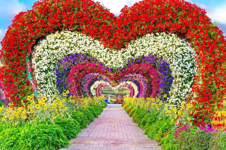 Dubai: Miracle Garden, Global Village, and Dubai Frame - Global Village: food, shopping, lights, and noise