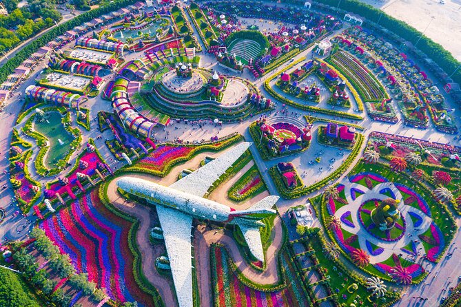 Dubai: Miracle Garden Ticket With Transfer - The flower-covered Emirates A380