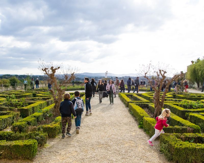 Florence: Pitti Palace and Boboli Gardens Walking Tour - Boboli Gardens, caves, fountains, and old engineering