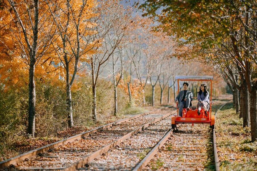 From Seoul: Nami Island, K-drama Garden & Rail Bike Day Tour - The road from Seoul to Gangwon Province