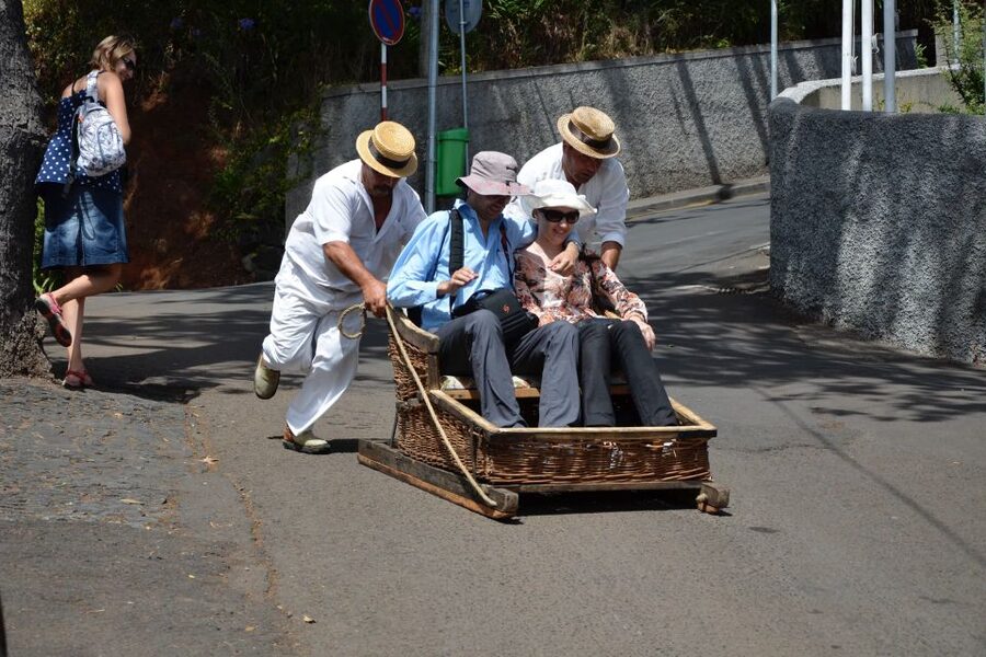 Funchal: Monte Tropical Garden & Toboggan Ride by Tuk Tuk - The Monte toboggan ride