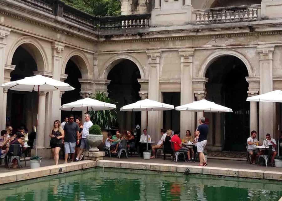 Green Rio: Guided Tour of Botanical Garden and Lage Park - The mansion courtyard and Christ the Redeemer view