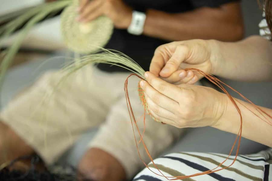 Kigali: Traditional Basket Weaving in a Garden - Making your own coaster, bowl, or basket