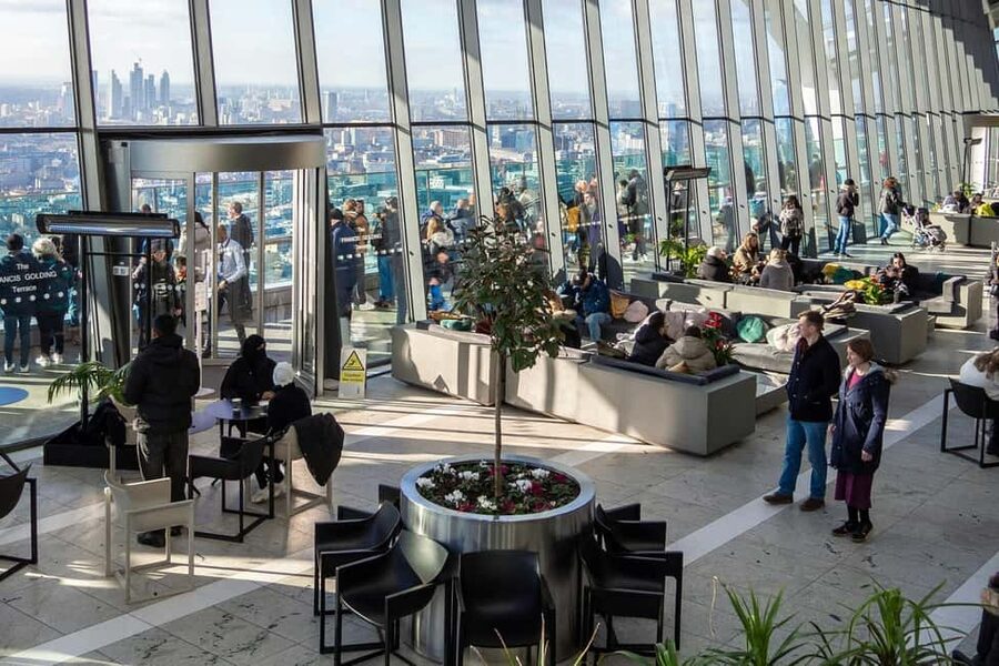London: Sky Garden Early Access with Pastry and Hot Drink - Continuing with the audio guide app