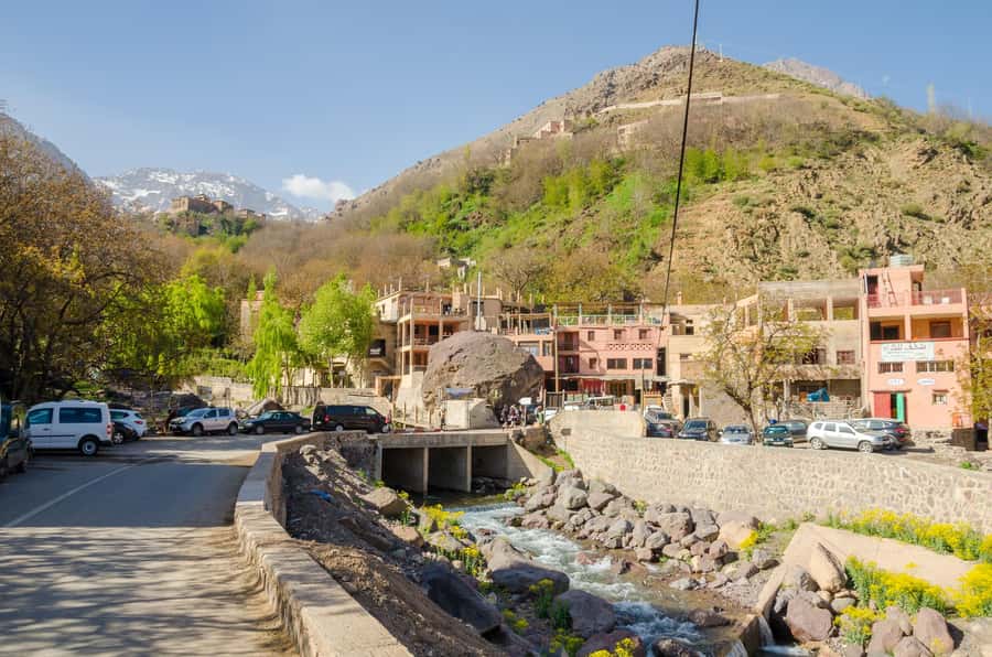Marrakech: Anima Garden, Saffron Farm and Ourika Valley Trip - Walking to the Setti Fatma waterfalls