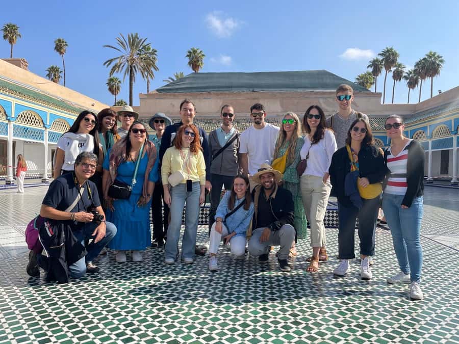 Marrakech: Bahia Palace, Madrasa Ben Youssef & Secret Garden - Jemaa el-Fnaa closes the loop