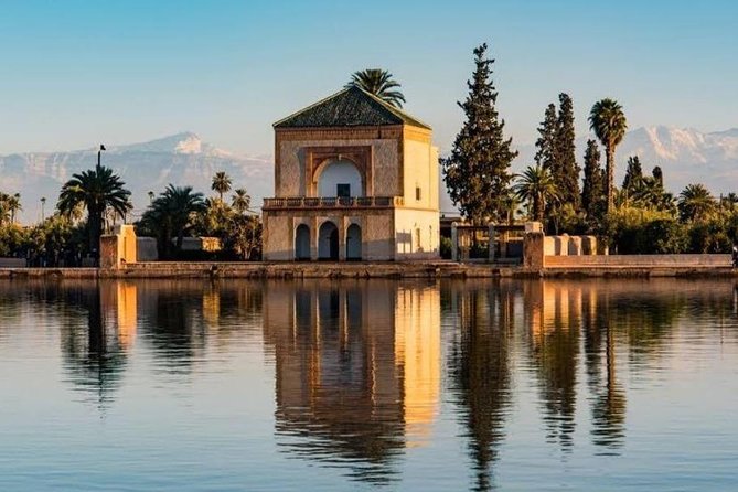 Marrakech Tour Gardens Majorelle, Menara & Anima Gardens - Menara Garden for a short open-air pause
