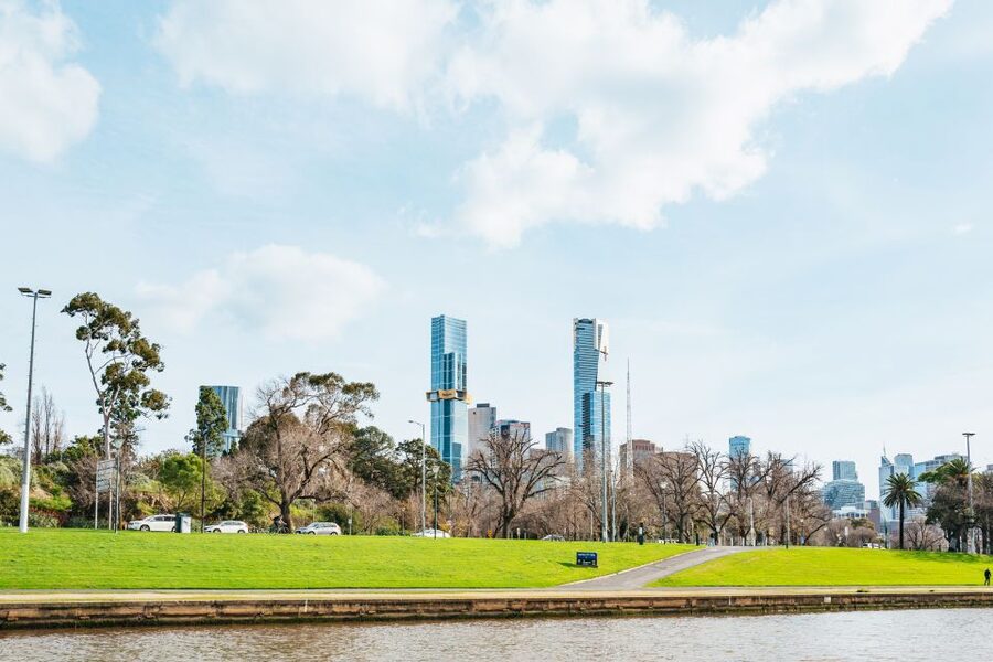 Melbourne: 1-Hour Gardens and Sporting Precinct River Cruise - The Royal Botanic Gardens from the river