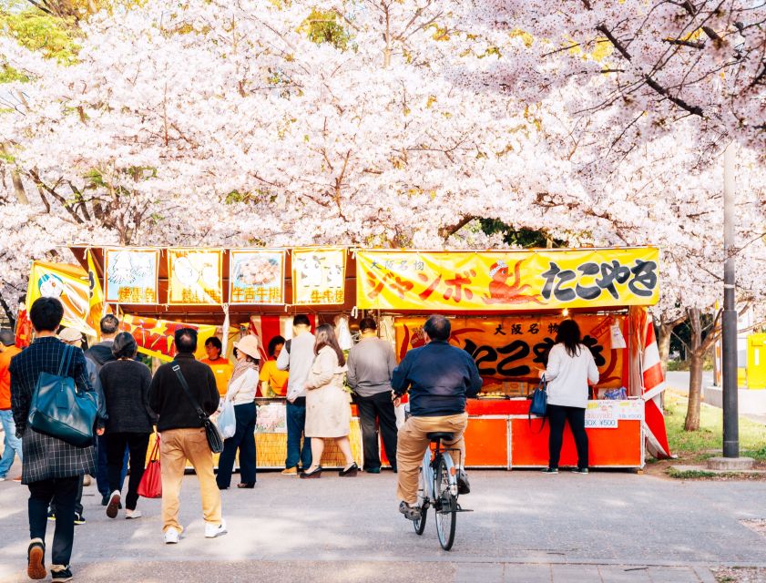 Osaka: Daytime Hanami (Cherry Blossom) and Food Tour - Seasonal food along the old lanes