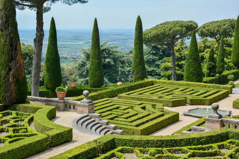 Papal Palace and Secret Garden Ticket and Audio Guide - The terrace view toward Rome