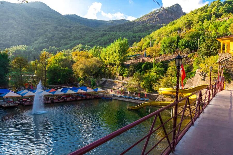 Sapadere Tour with Dimçay Lunch, Cave, Tropical Fruit Garden - Lunch above the Dimçay River