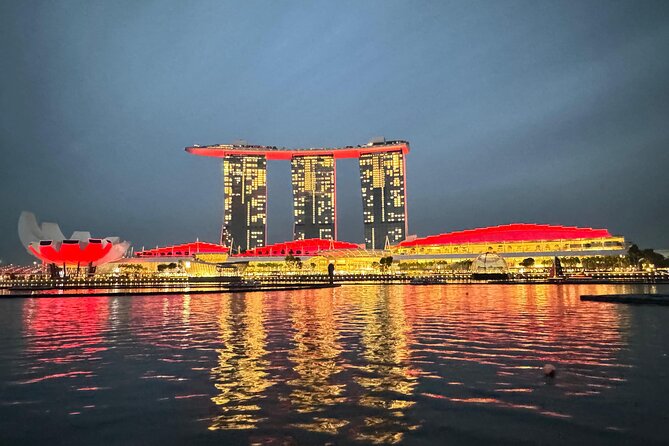 Singapore River Cruise, Night Garden Rhapsody & Spectra by CYT - Spectra closes the night beside Marina Bay Sands