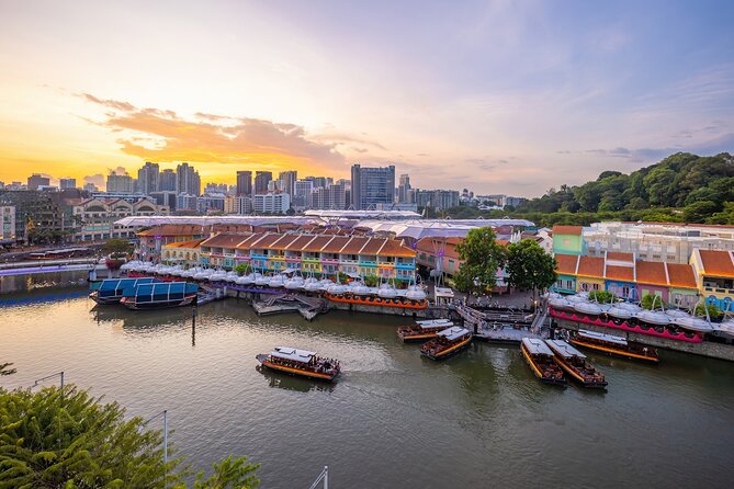 Singapore River Cruise, Night Garden Rhapsody & Spectra by CYT - Clarke Quay adds a glimpse of the old riverfront