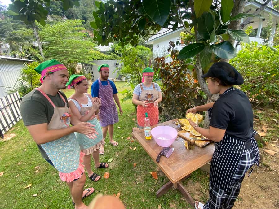 Thai Cooking Class with Market & Garden Tour - From the market to Wooddy Kitchen near Kata village