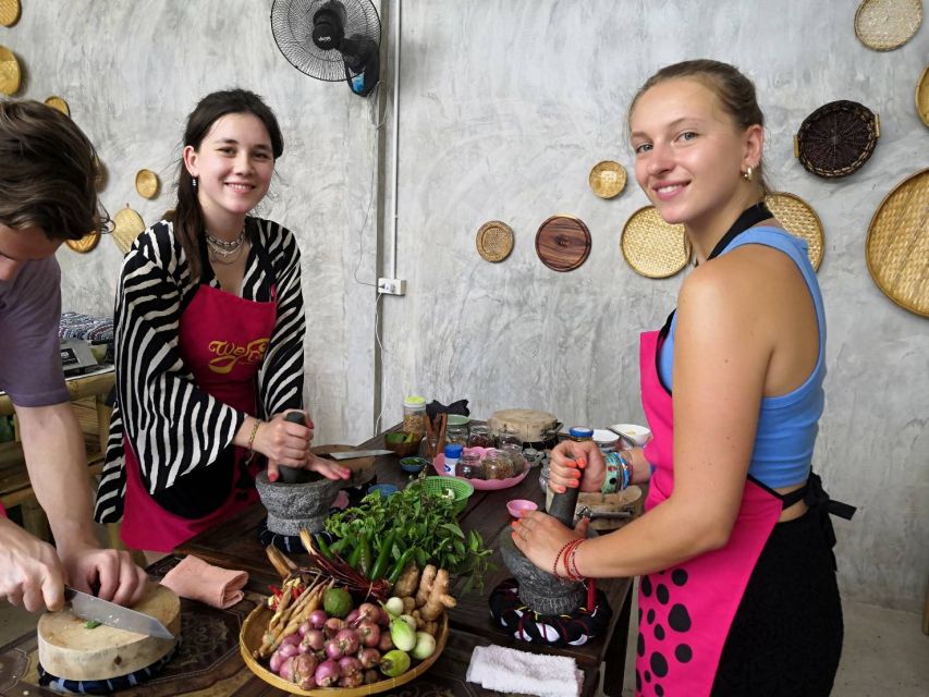 We Cook Thai Home Garden Cooking School - A market lesson before the cooking begins